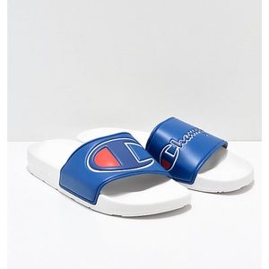 champion monogram slide sandal